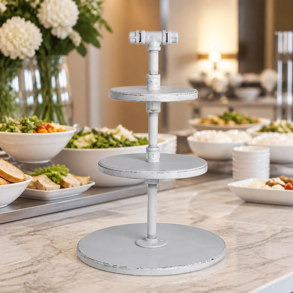 3-Tier Adjustable Commercial Display Stand 355x509mm