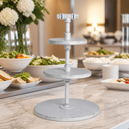 3-Tier Commercial Display Stand 355x509mm Adjustable