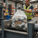 Premium Clear Compactor Sack - 20x34x45 Inches, 140 Gauge Polythene, Case of 200 for Waste Management
