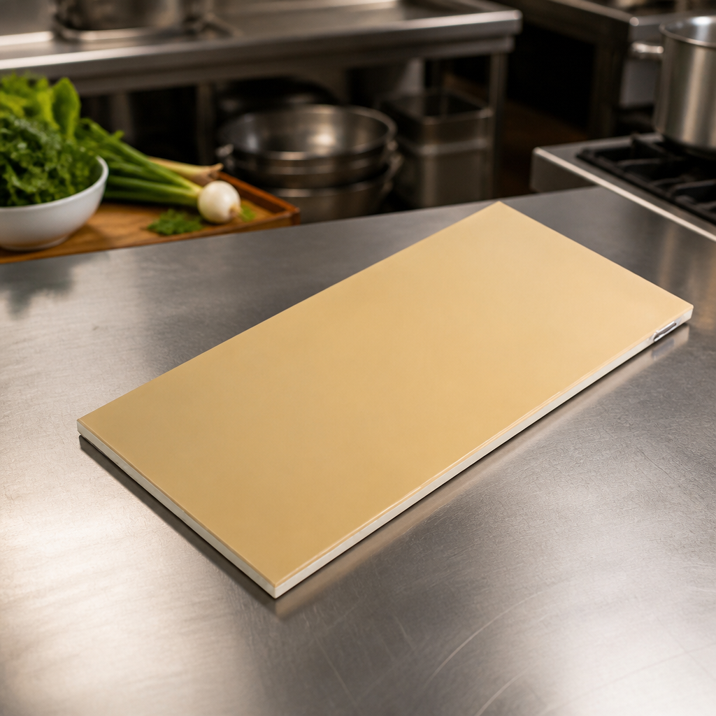 Commercial Plastic Chopping Board 600x300mm Lightweight Design