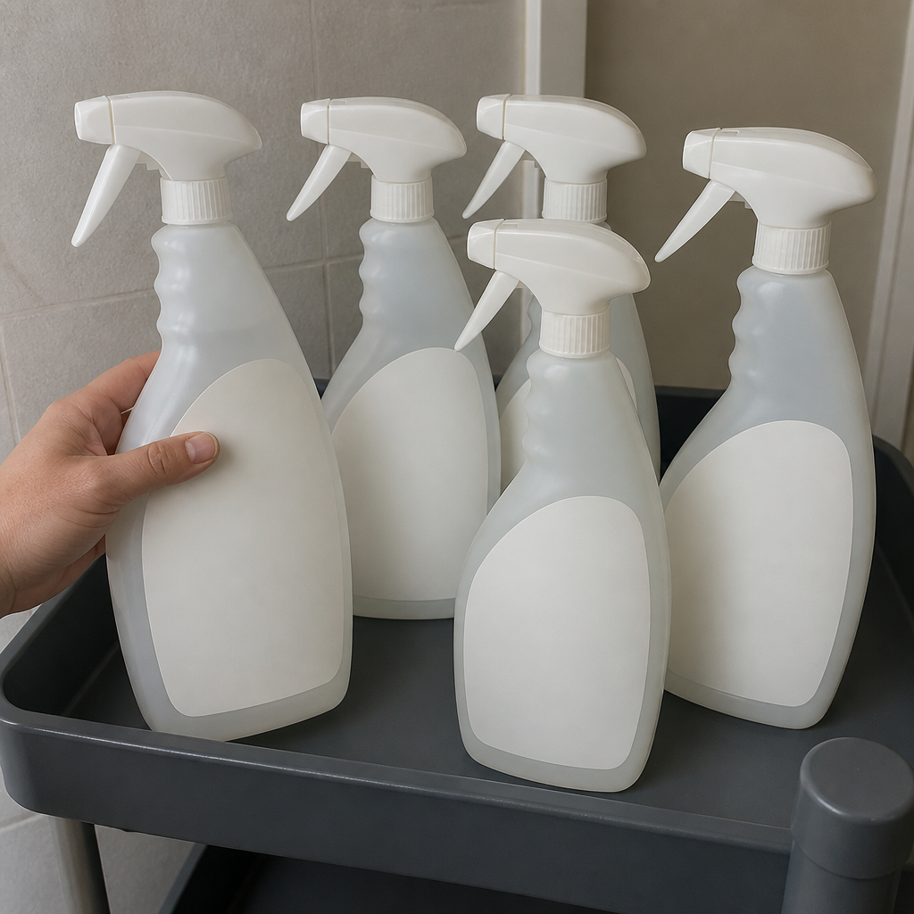 750ml Commercial Washroom Cleaner Refill Bottles 6 Pack