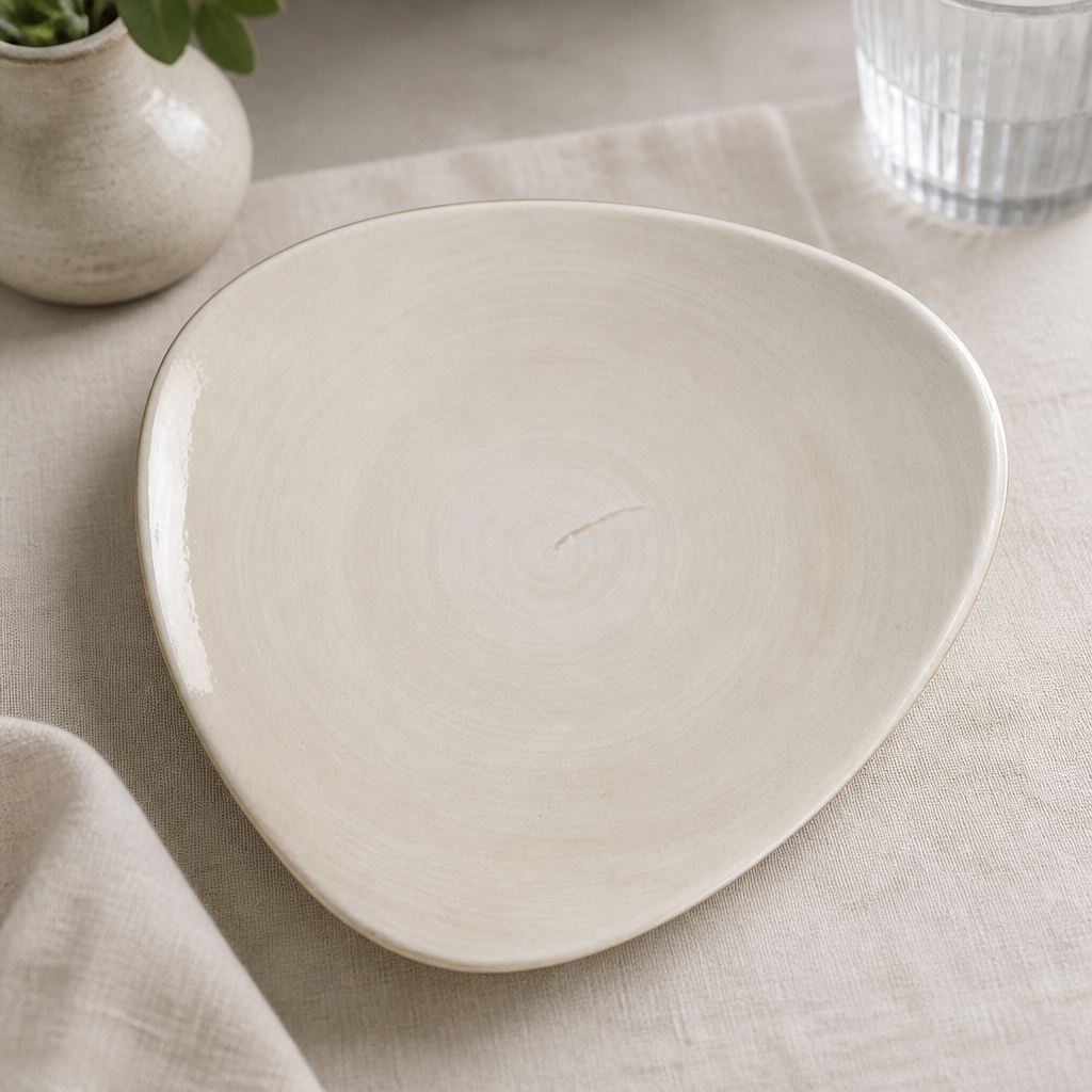 Commercial Canvas Plates 254mm Natural 12 Pack