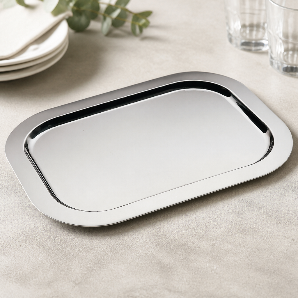 Commercial Stainless Steel Rectangular Tray 300x480mm