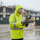 Premium Heavy Duty Unlined Jacket in Yellow for Outdoor Work and Protection - High-Quality Professional Grade for Industrial and Commercial Applica...