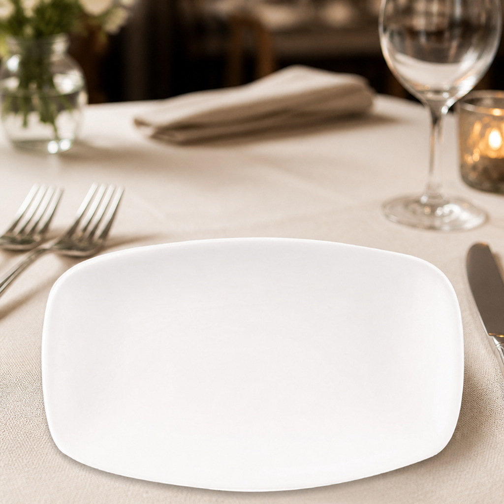 Commercial Oblong Plates 121 x 200mm 12 Pack
