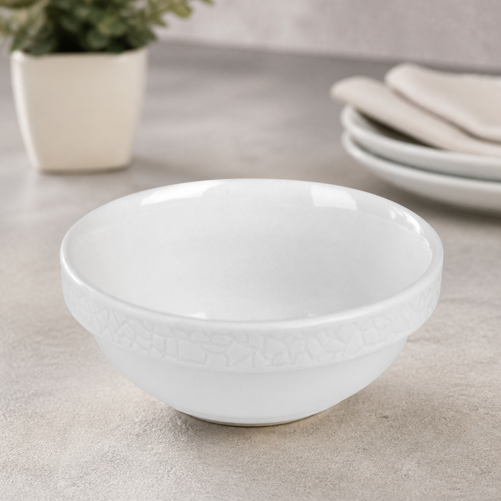 Commercial Stacking Bowls 280ml Ceramic 6 Pack