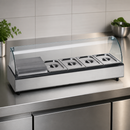 Commercial Countertop Food Display Bar 4 x 1/3 GN Capacity