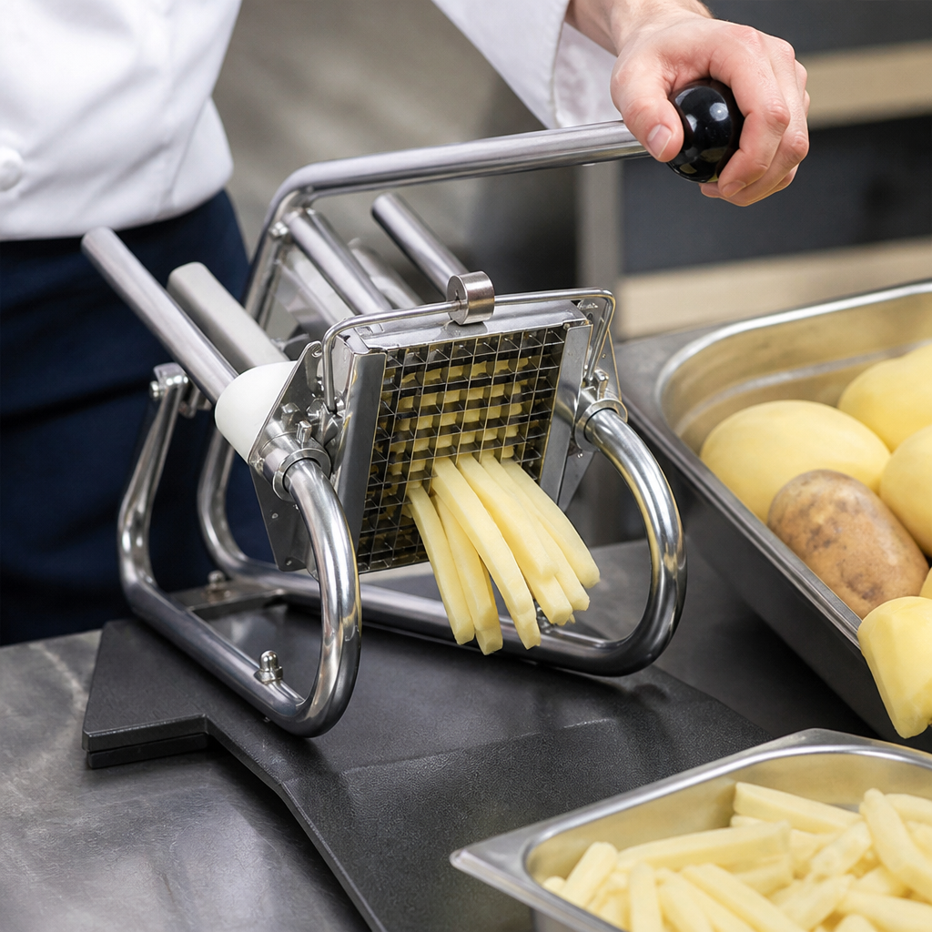 Commercial Potato Chipper Cutter for Kitchens 340mm Height