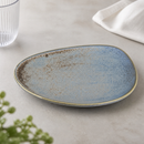 Commercial Ember Triangle Plates 190mm Blue Porcelain 6 Pack
