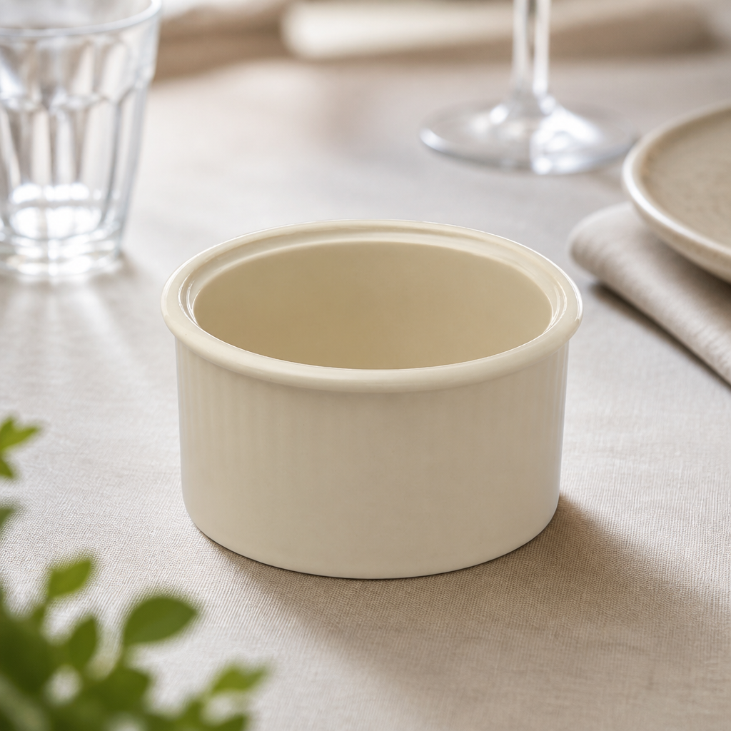 Ceramic Ramekin Biege 100mm