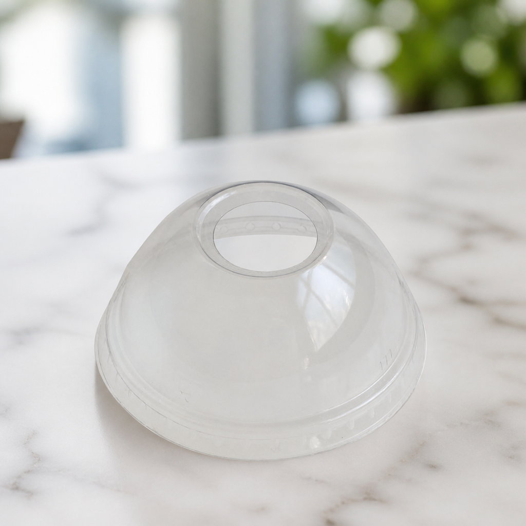 Clear Dome Lids for 12/16oz Cups - 1000 Pack Disposable Catering