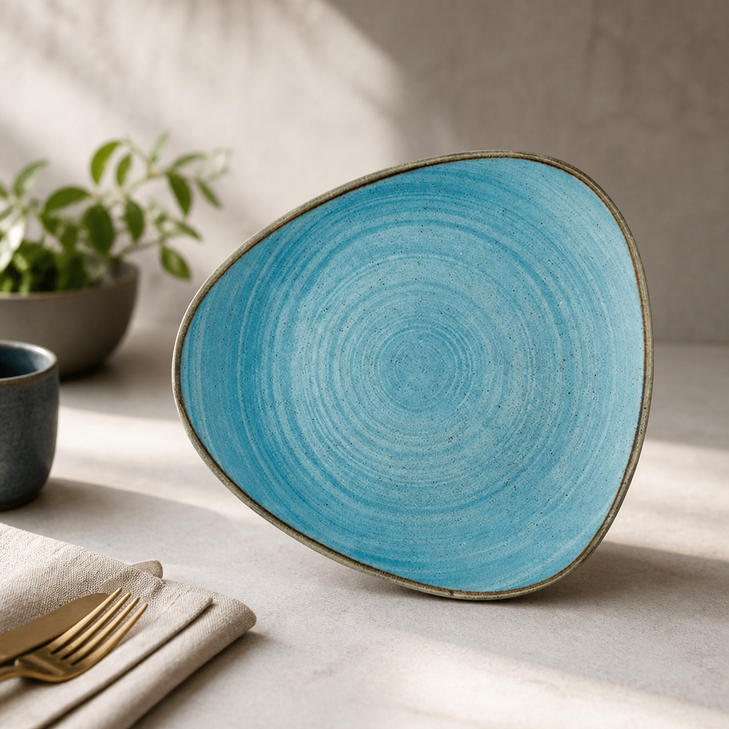 Commercial Raw Plates Teal 254mm - 12 Pack