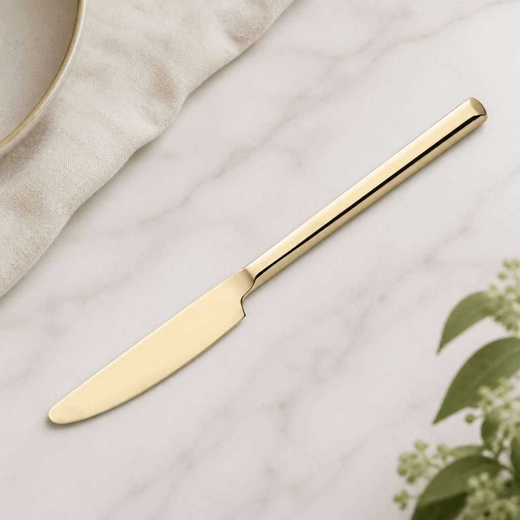 Commercial Gold Dessert Knives 12 Pack Elegant Tableware