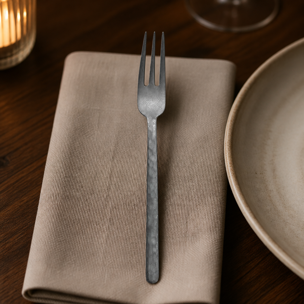XL Three-Prong Table Forks Set of 12 for commercial use