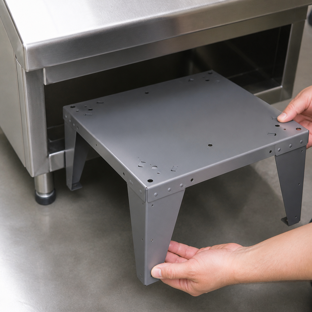 30cm High Plinth for ergonomic loading of laundry machines