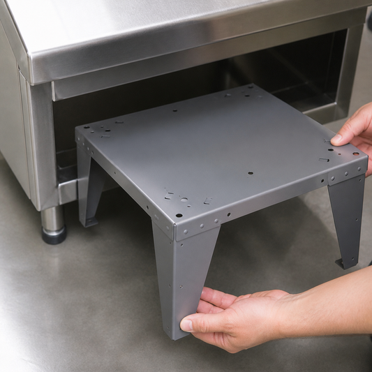 30cm High Plinth for ergonomic loading of laundry machines