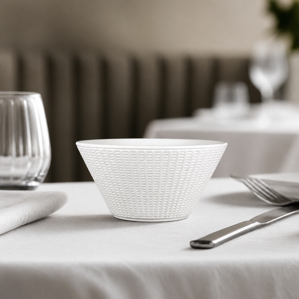 100mm Commercial Ceramic Bowls - 12 Pack Design