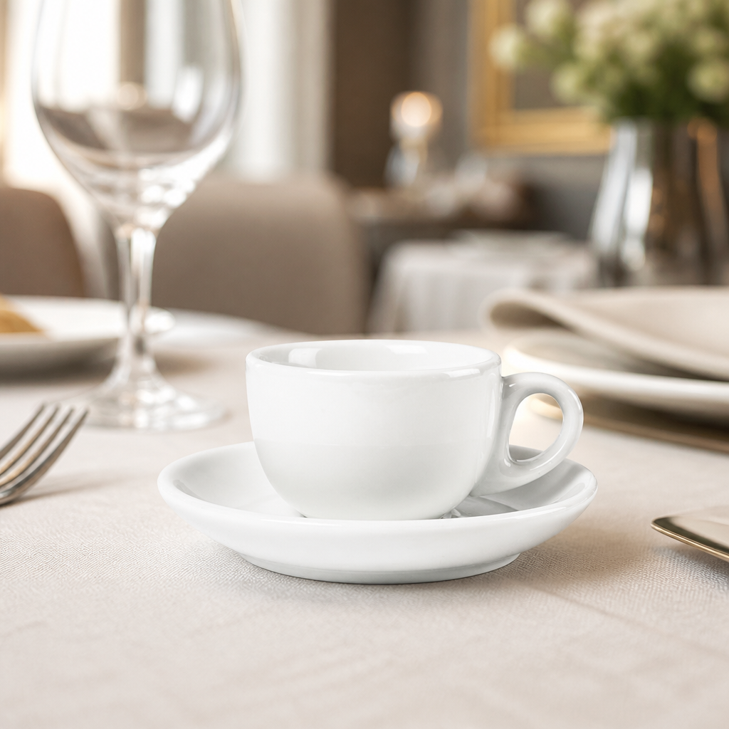 Commercial Espresso Cups 85ml Porcelain 12 Pack