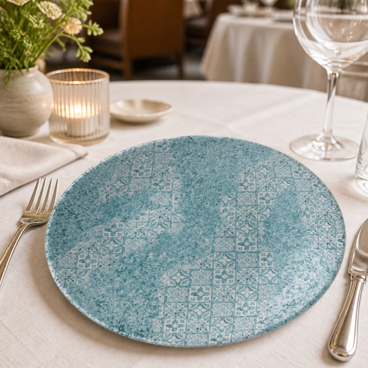 Commercial Deep Coupe Plates Aquamarine 239mm - 12 Pack