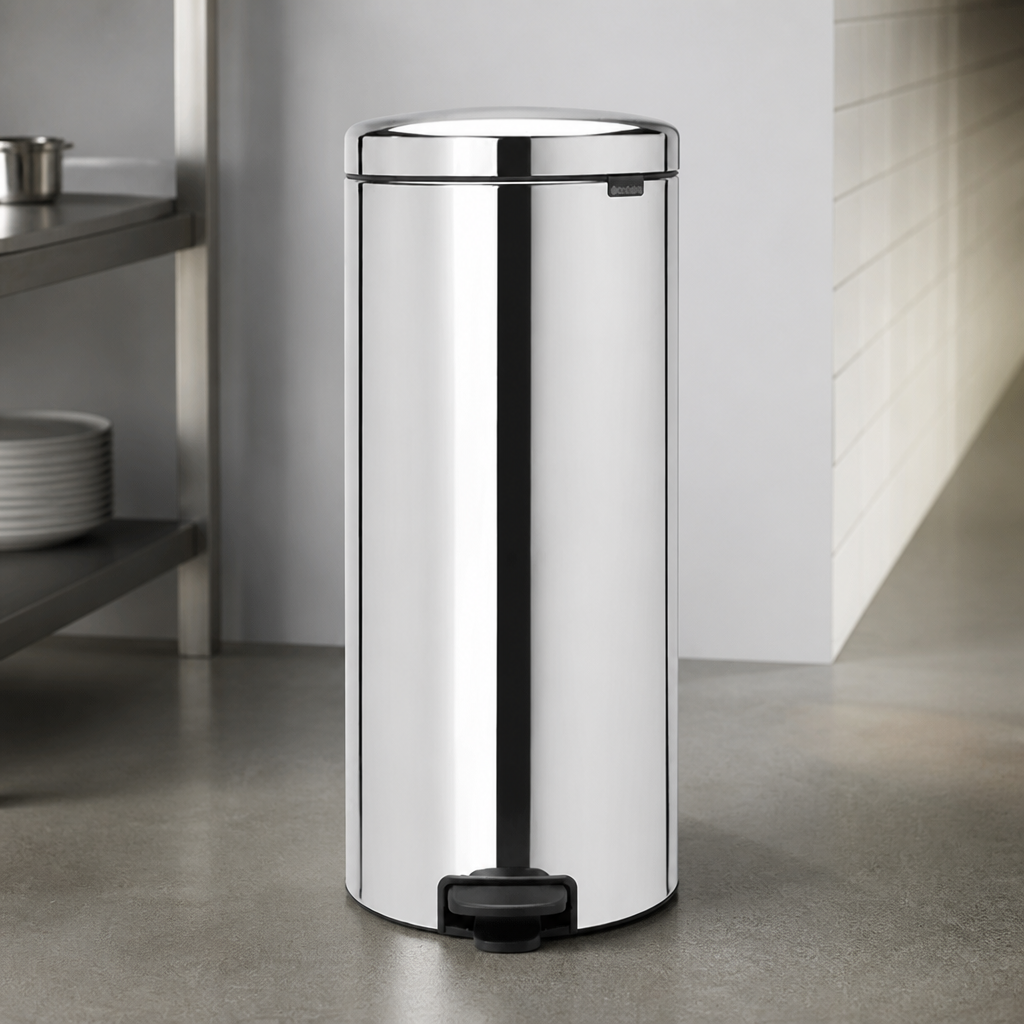 30L Commercial Pedal Bin with Soft Closing Lid and Odour Proof
