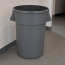 Heavy-Duty 160Ltr Grey Commercial Round Bin
