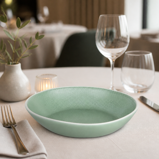 Commercial Chia Coupe Bowls Green 220mm - 4 Pack