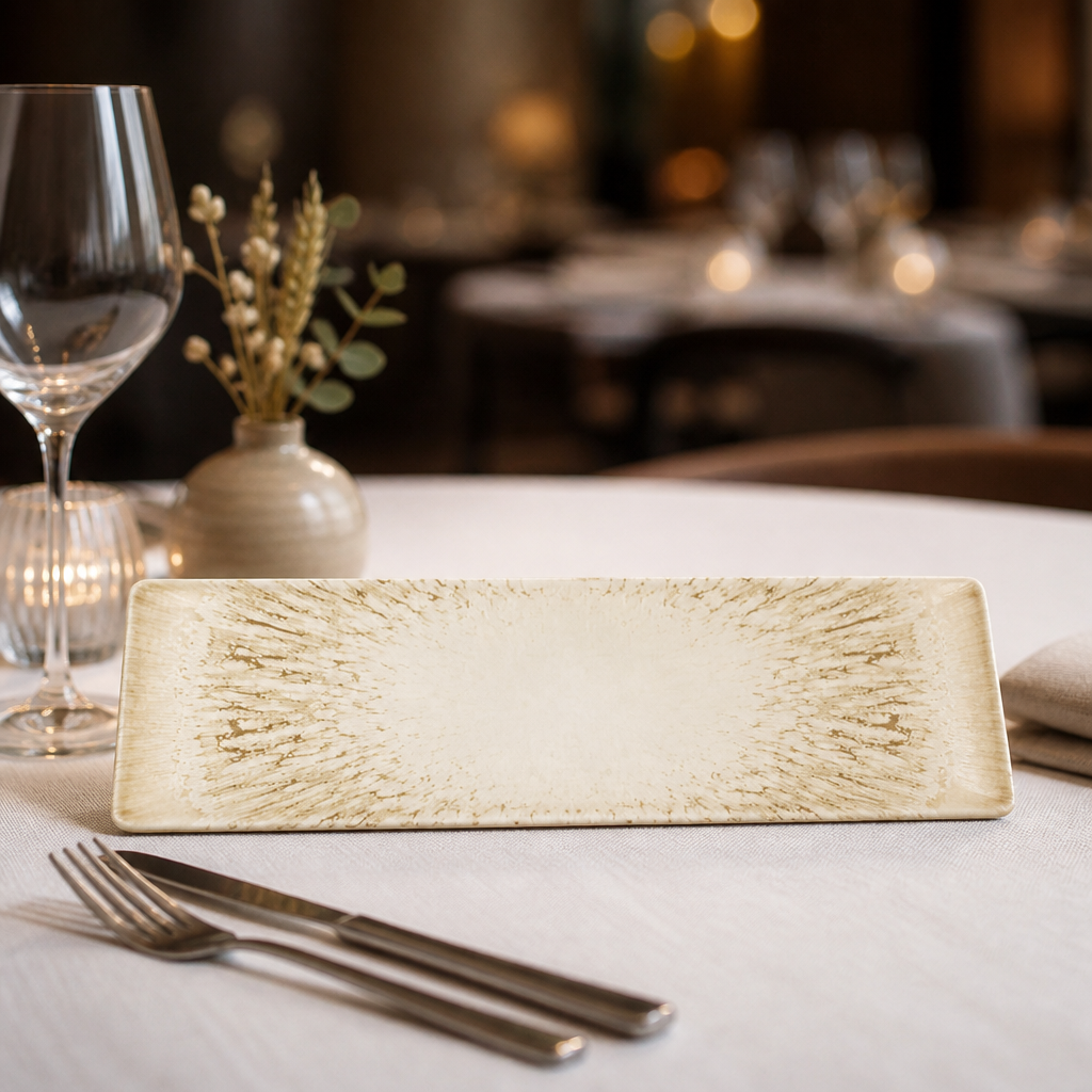 Pack of 6 Commercial Ceramic Tasting Trays 295x88mm