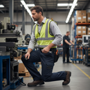 Premium Stretch Cargo Trousers with Reinforced Knees and Ergonomic Fit for Active Professionals
