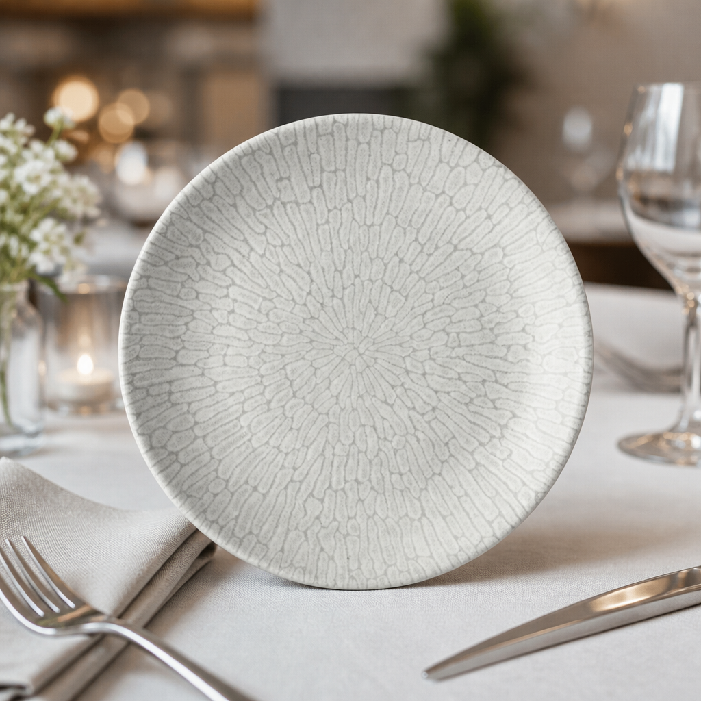 Commercial 165mm Delta Grey Plates 12 Pack