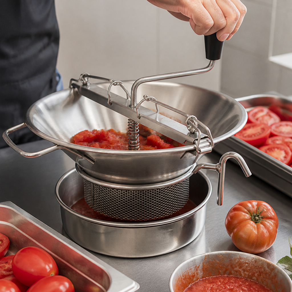 Commercial Stainless Steel Triturator 37cm with 3mm Sieve