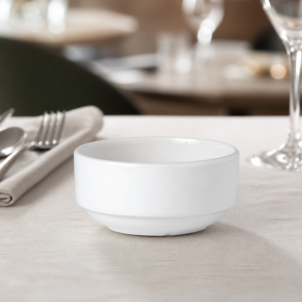 Commercial stacking soup cups 285ml - 36 pack crockery