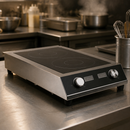 Commercial Heavy Duty Double Induction Hob 7kW Twin Zone