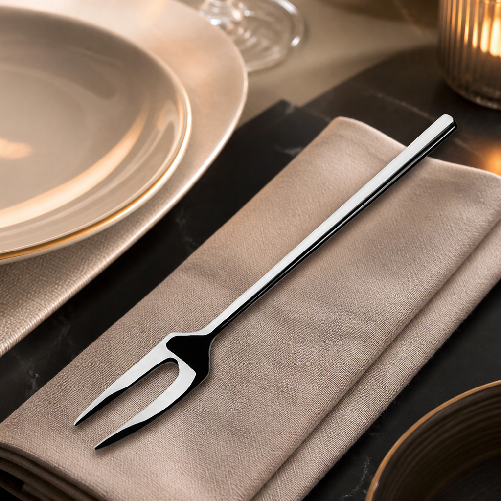 Commercial Steak Forks 220mm Pack of 6 Stainless Steel