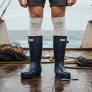 Premium Heavyweight Seaboot Socks - White, Size 11, 60% Wool, 40% Nylon for Enhanced Insulation and Comfort