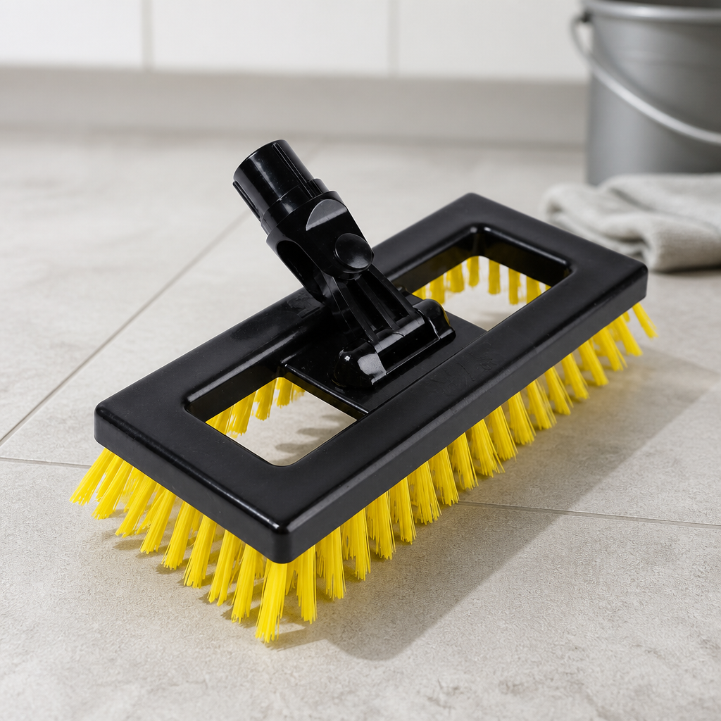 Commercial Deck Scrubber Brush Yellow 235mm for Food Areas