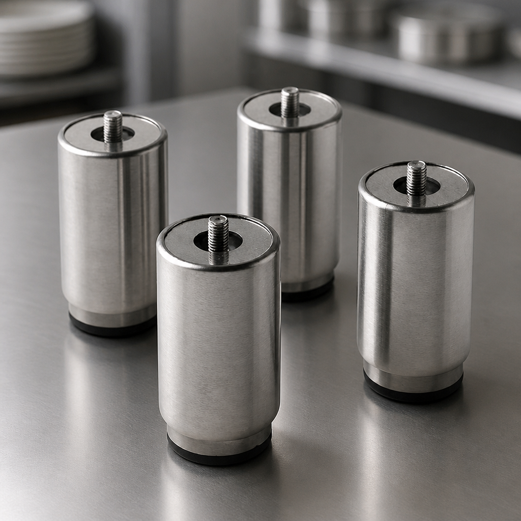 Commercial Oven Feet Set Adjustable Stainless Steel 135mm Height