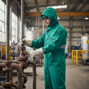 Premium Heavy Duty Boilersuit with Soft-Touch Feel, Flexible EPVC/Polyester Material and Additional FR/AS Properties