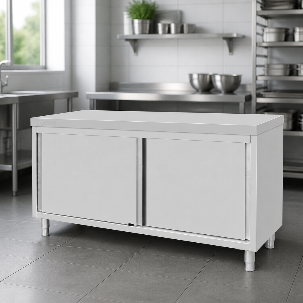 Commercial Stainless Steel Floor Standing Cupboard 900x1800mm