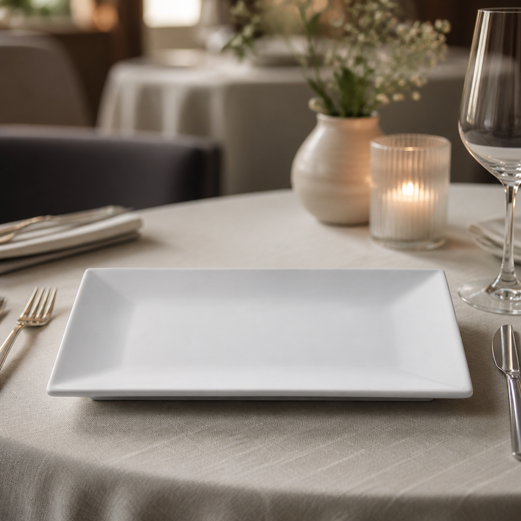 Commercial Rectangular Serving Platters 310mm 2 Pack