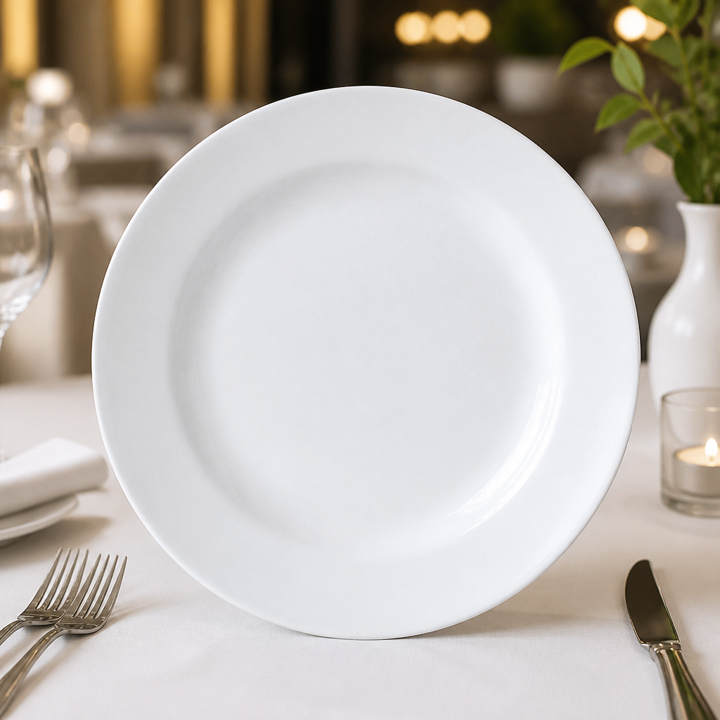 Commercial Porcelain Plates 300mm - 12 Pack