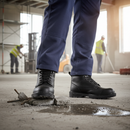 Premium Waxy Ankle Safety Boot with Antistatic Midsole and Slip-Resistant Sole for Enhanced Comfort and Safety