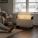 High-Performance Electric Convector Heater 2KW with Adjustable Heating Options for Small Areas and Offices