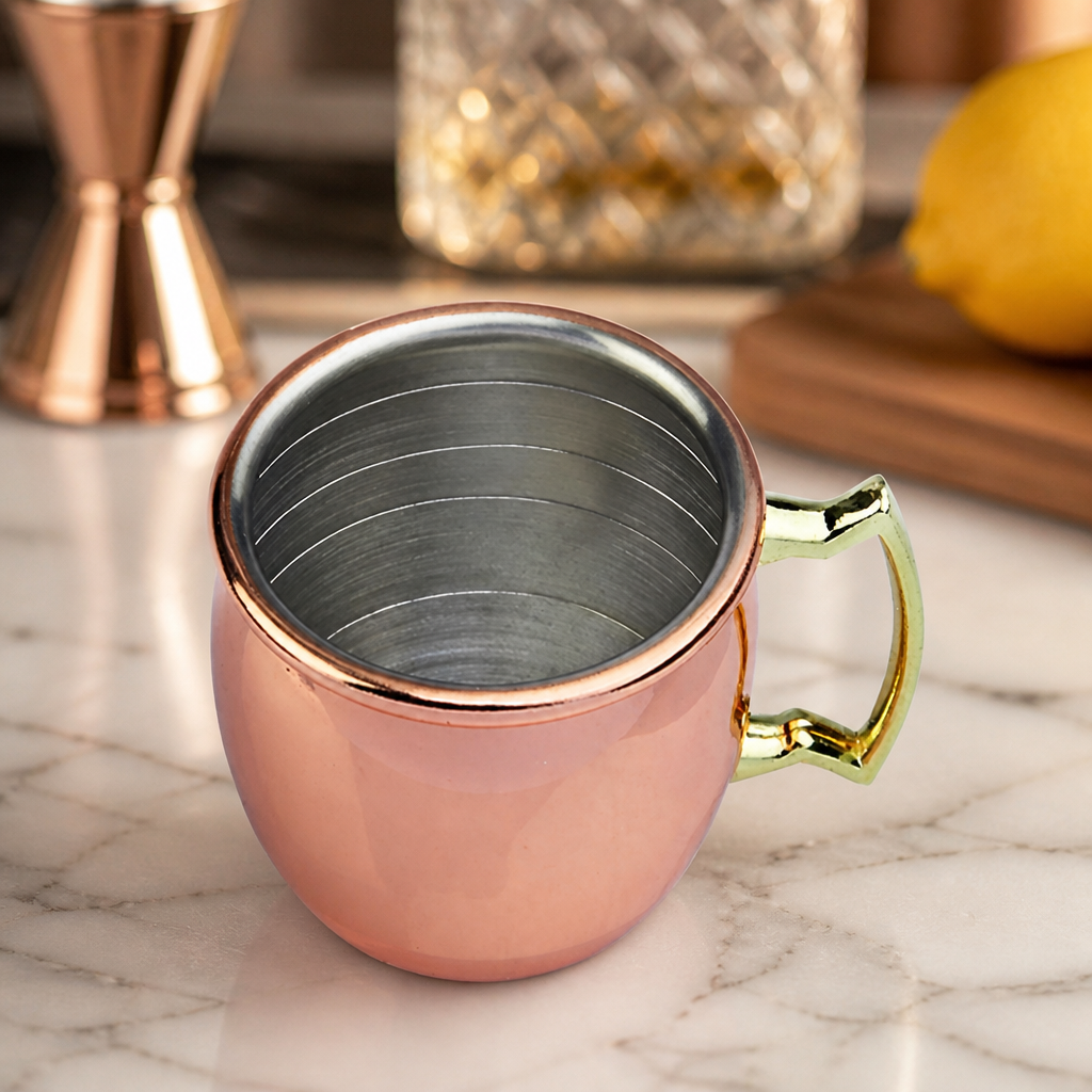 Commercial Copper Curved Jigger 25ml/50ml Double-Ended