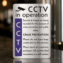 CCTV In Operation Sign - Commercial Bar Signage 290x195mm