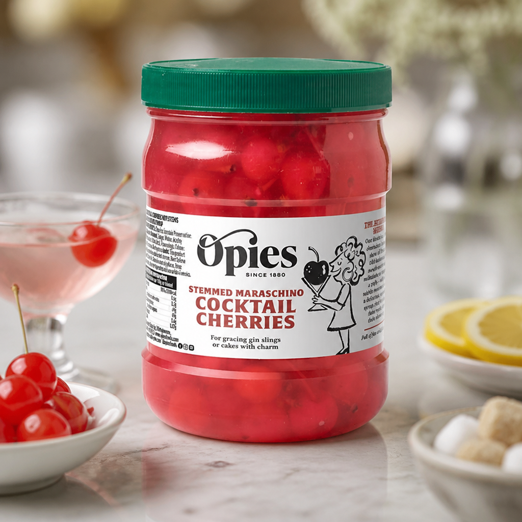 Commercial Maraschino Cocktail Cherries 1.15kg for drinks and desserts