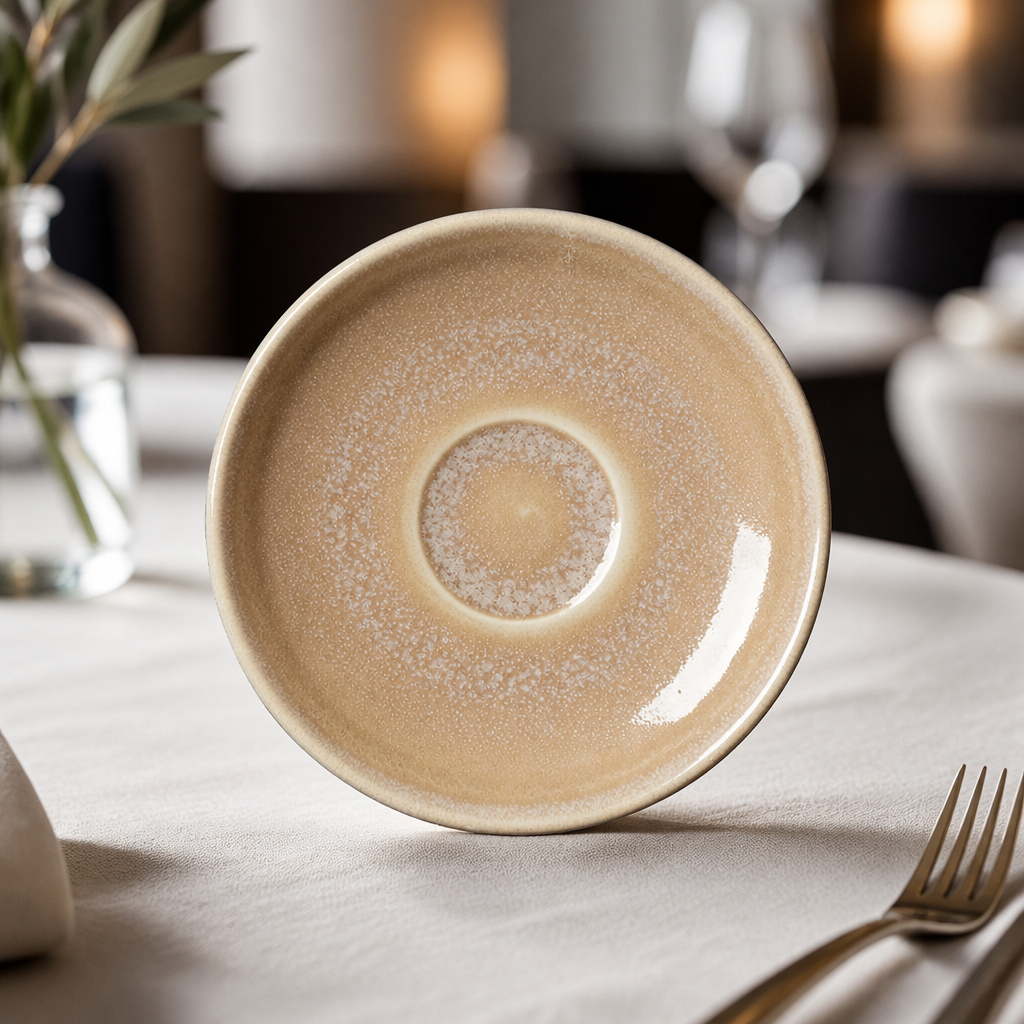 Commercial Sandstone Saucers 125mm - 12 Pack