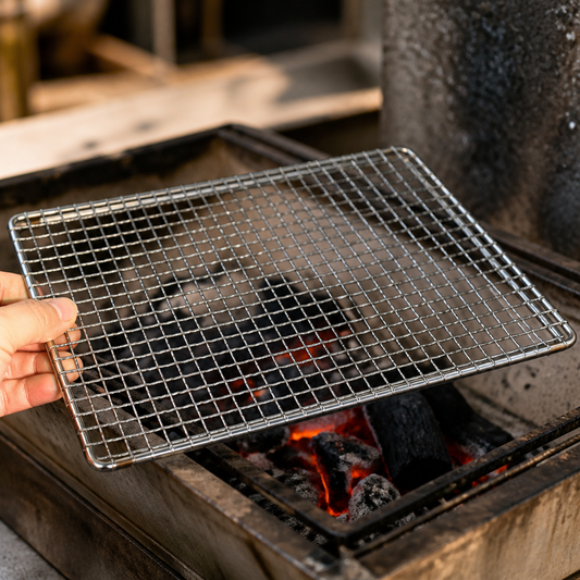 Medium Wide Konro Grill Spare Mesh 425x300mm Commercial Grill