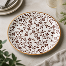 Commercial 255mm Coupe Plates Brown - 12 Pack
