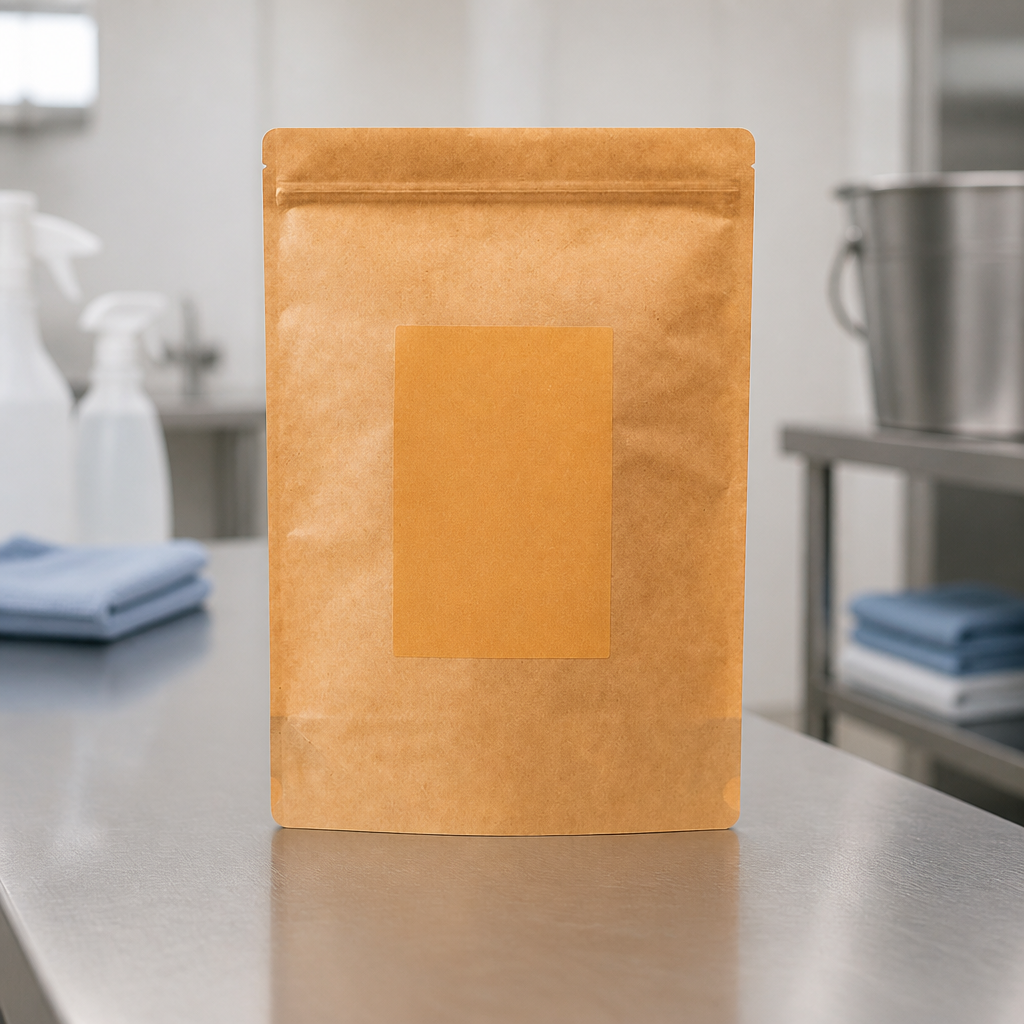 Commercial Hard Surface Detergent Sachets for Washroom Cleaning