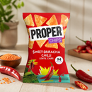 Commercial Vegan Sweet Sriracha Chilli Lentil Chips 20g Pack